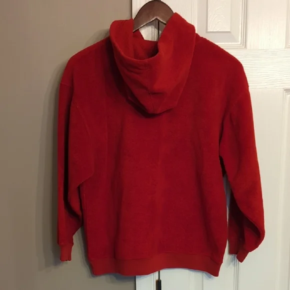 Y2K GAP Red Retro Fleece Hoodie - Picture 2 of 8